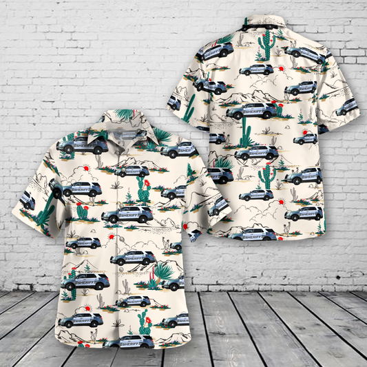 Medical Lake, Washington, Spokane County Sheriff Cruiser Hawaiian Shirt