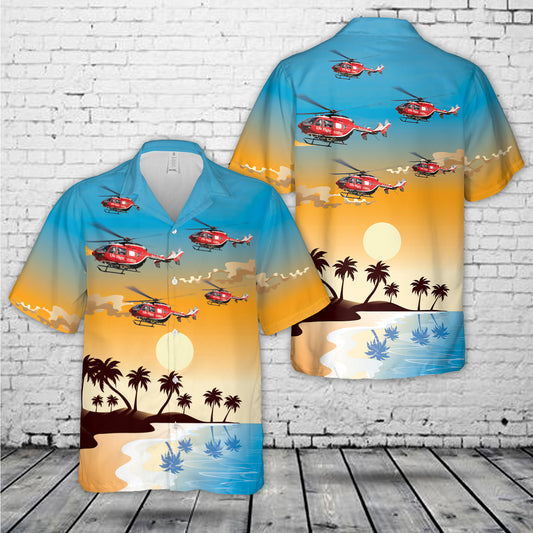 Memorial Hermann Life Flight Eurocopter EC 145 Hawaiian Shirt