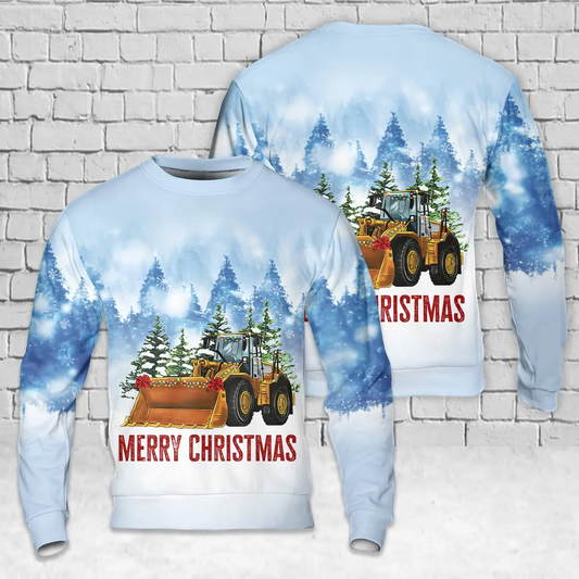 Merry Christmas Loader AOP Christmas Sweater