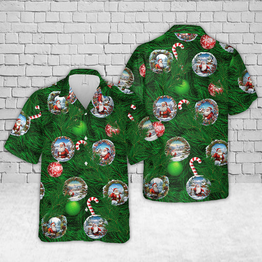 Merry Christmas Santa Claus Hawaiian Shirt