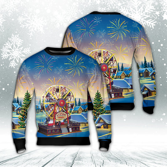 Merry Christmas The Giant Wheel Christmas Sweater