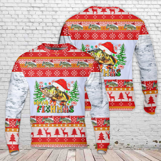 Merry Fishmas Bass Christmas Sweater