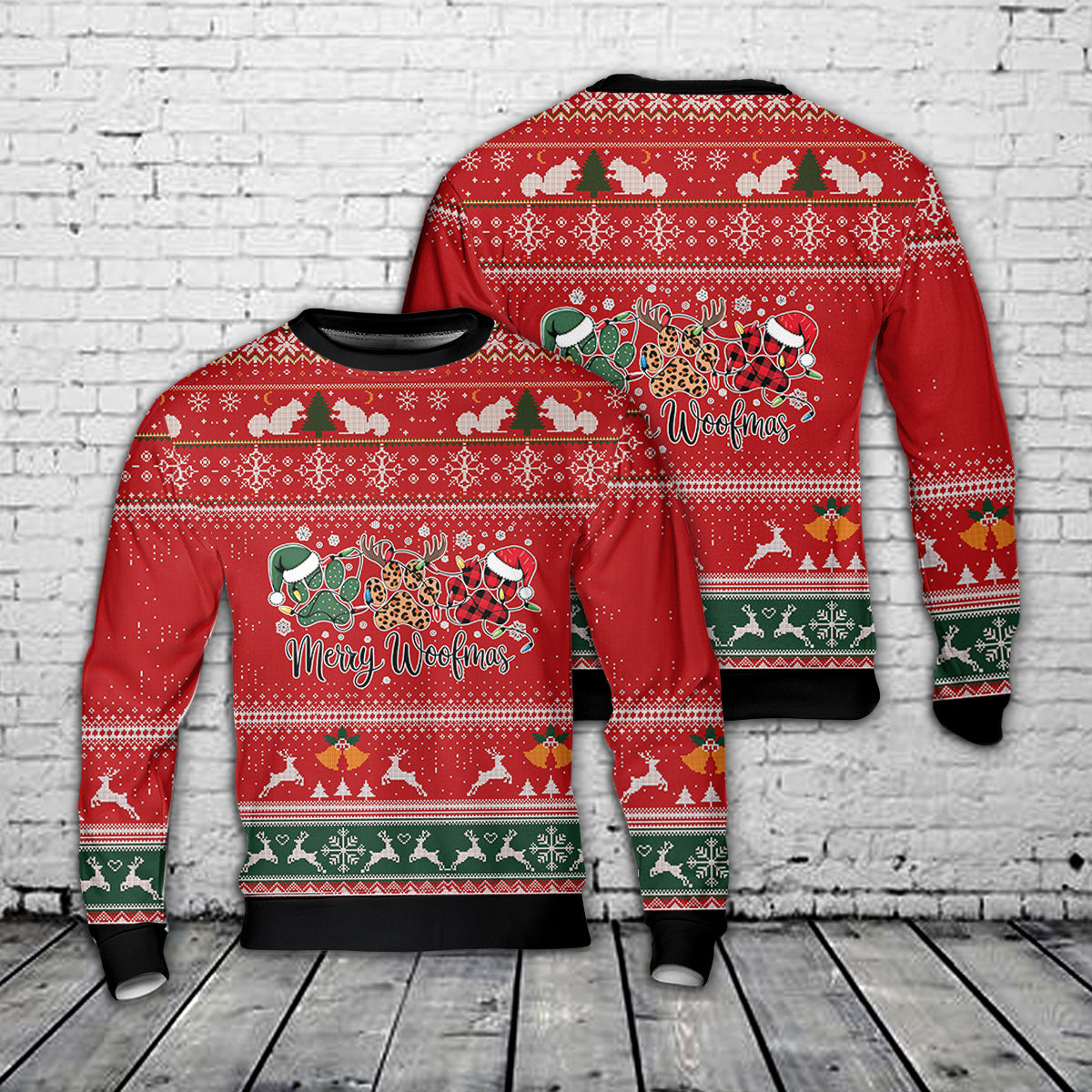 Merry Woofmas AOP Sweater