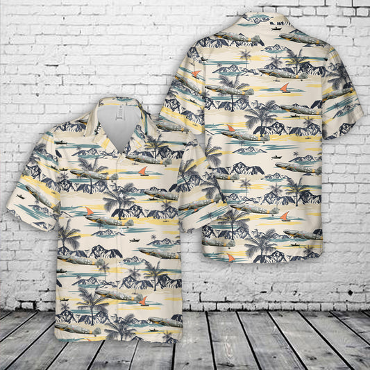 Messerschmitt Bf 109 G-6, Erich Hartmann 6./JG 52, Deutsch Brod/Czechoslavakia, October 27, 1944 Hawaiian Shirt