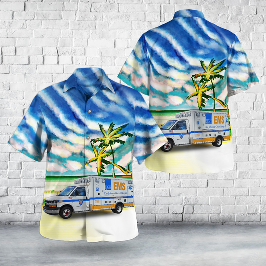 Metairie, Louisiana, East Jefferson General Hospital EMS Hawaiian Shirt