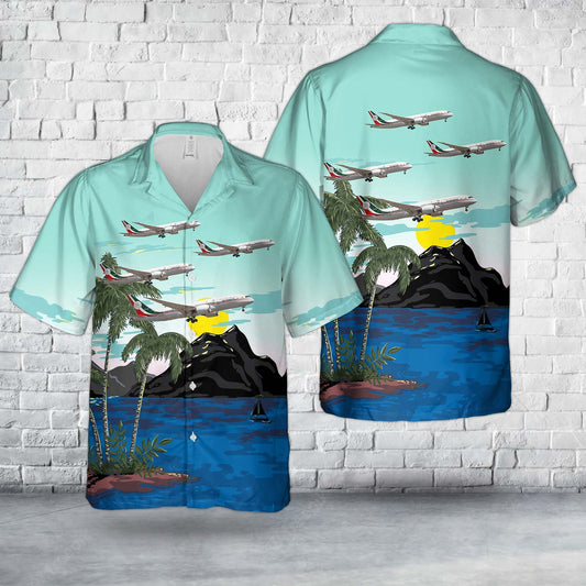 Mexican Air Force Boeing 787-8 Dreamliner Hawaiian Shirt