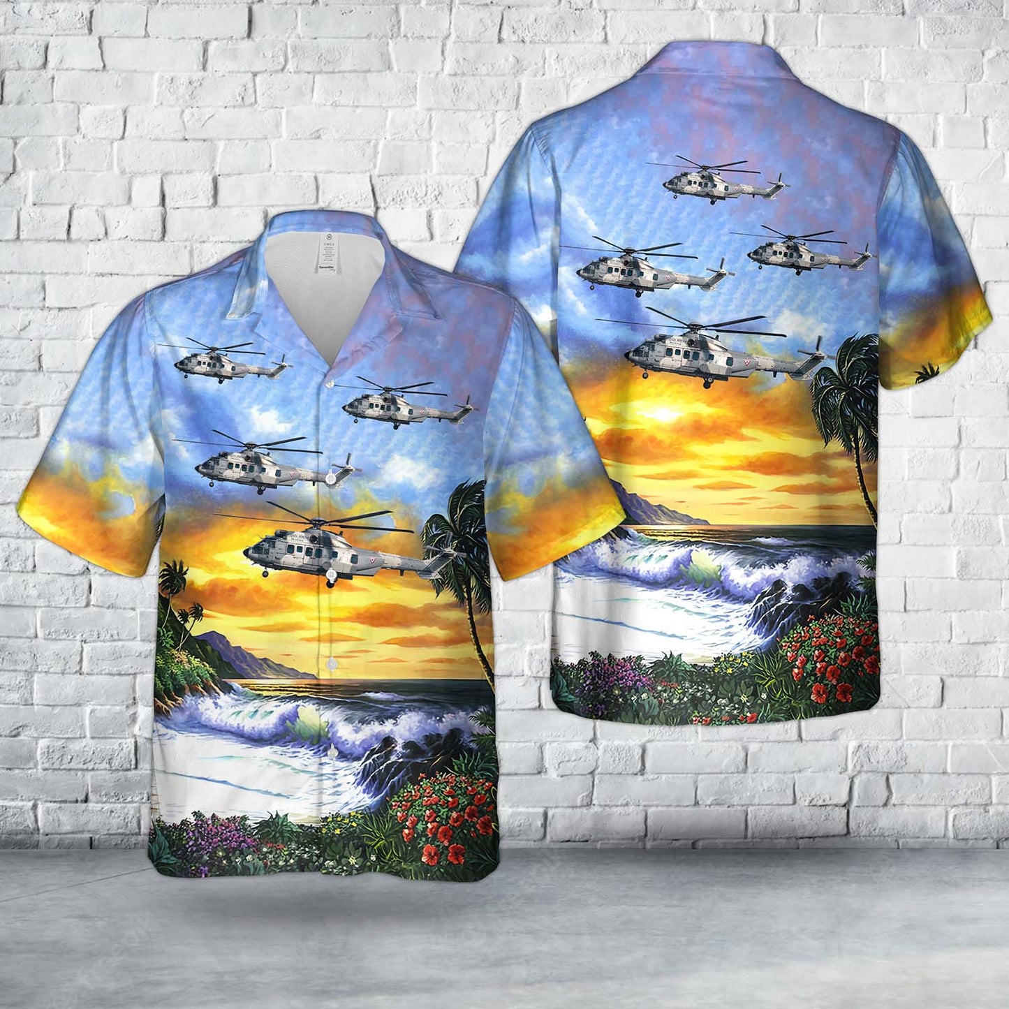 Mexican Air Force Eurocopter EC-725AP Cougar Mk2+ Hawaiian Shirt