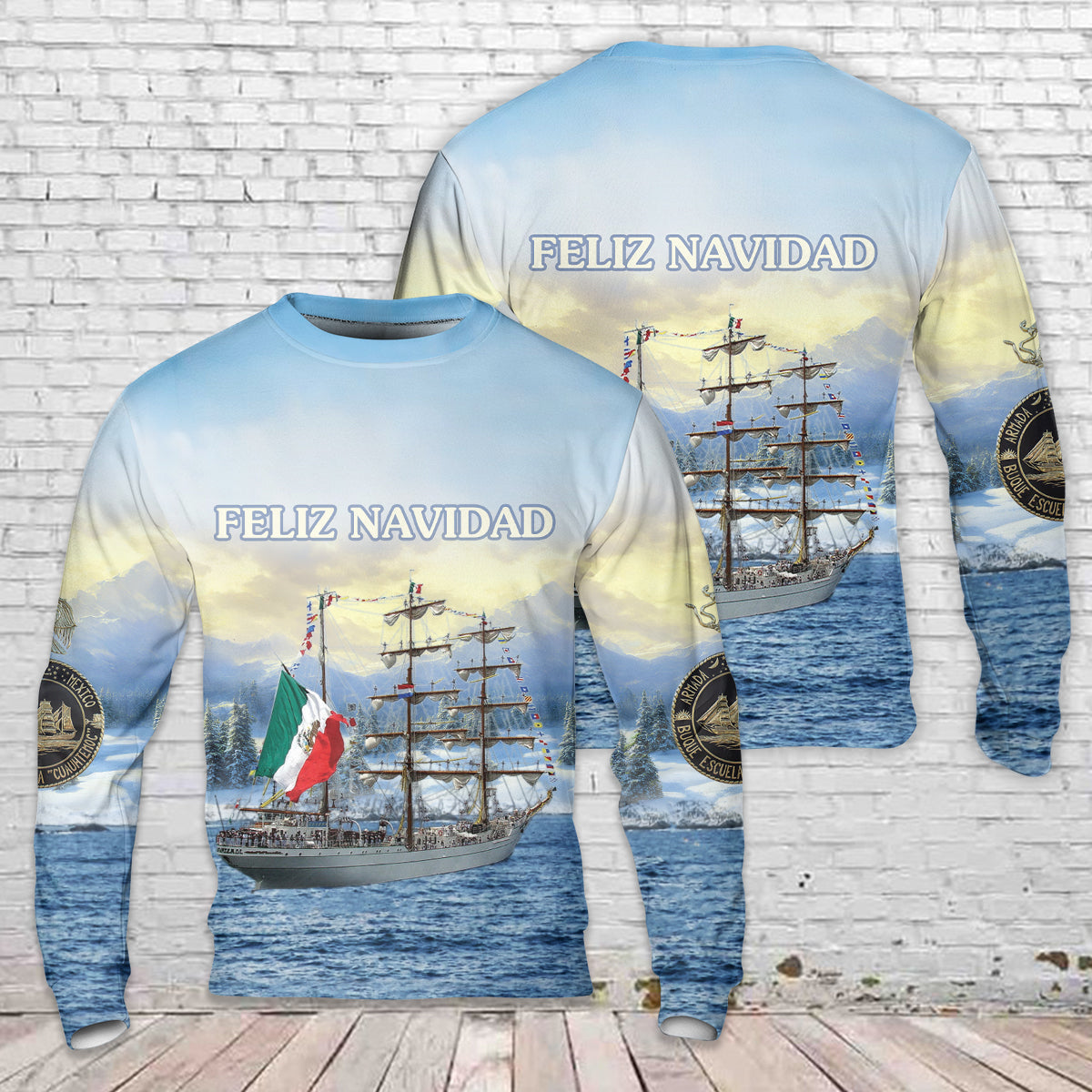 Mexican Navy ARM Cuauhtémoc (BE01) Christmas Sweater