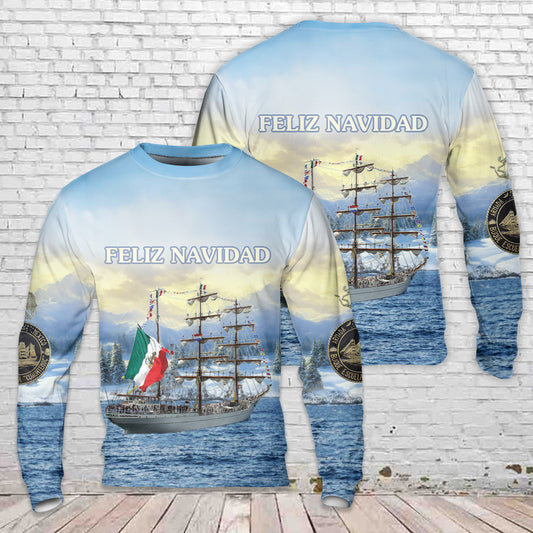 Mexican Navy ARM Cuauhtémoc (BE01) Christmas Sweater
