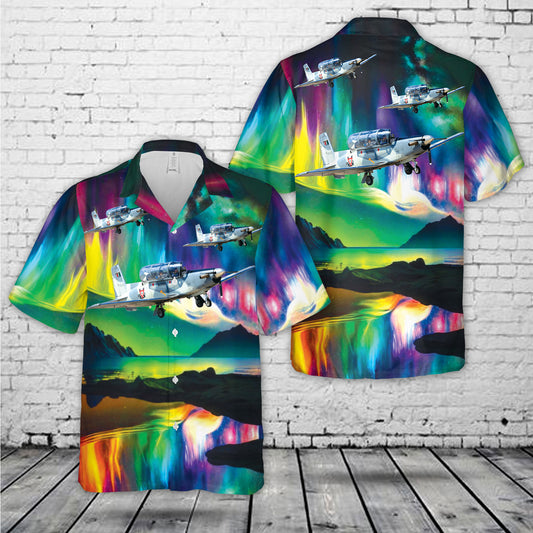 Mexican Navy Raytheon T-6C Texan II Hawaiian Shirt