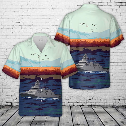Mexican Navy frigate ARM Benito Juarez (F 101) Hawaiian Shirt