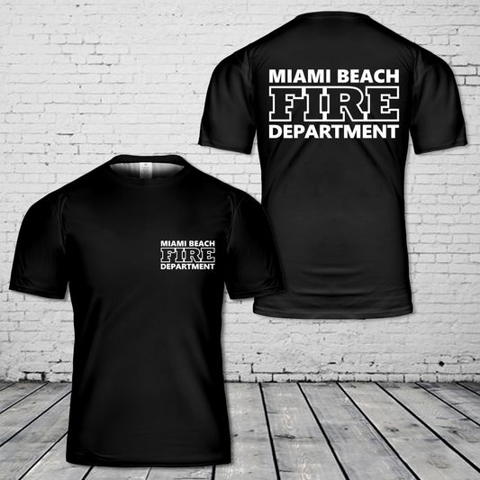 Miami Beach Fire Dept T-Shirt 3D