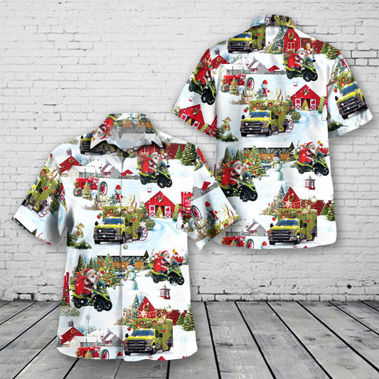 Miami, Florida, Hatzalah South Florida EMS Christmas Hawaiian Shirt