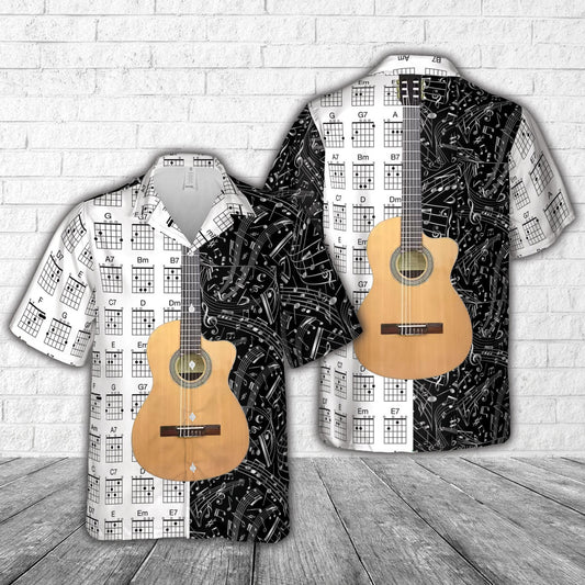 Miguel Rosales C3BCEQCR Solid Cedar Top Thin-body Classical Guitar Hawaiian Shirt