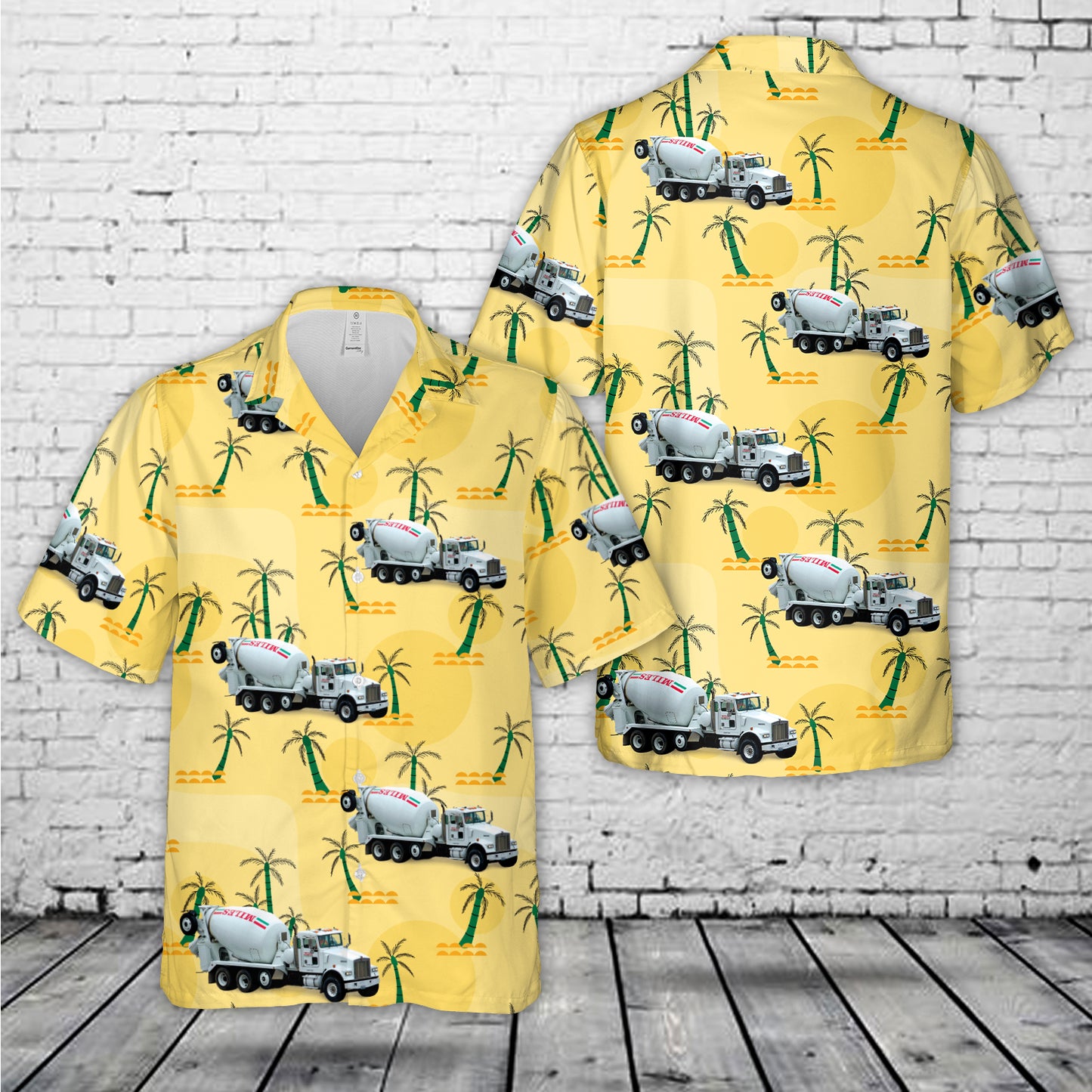 Miles Sand & Gravel Kenworth W900S Hawaiian Shirt