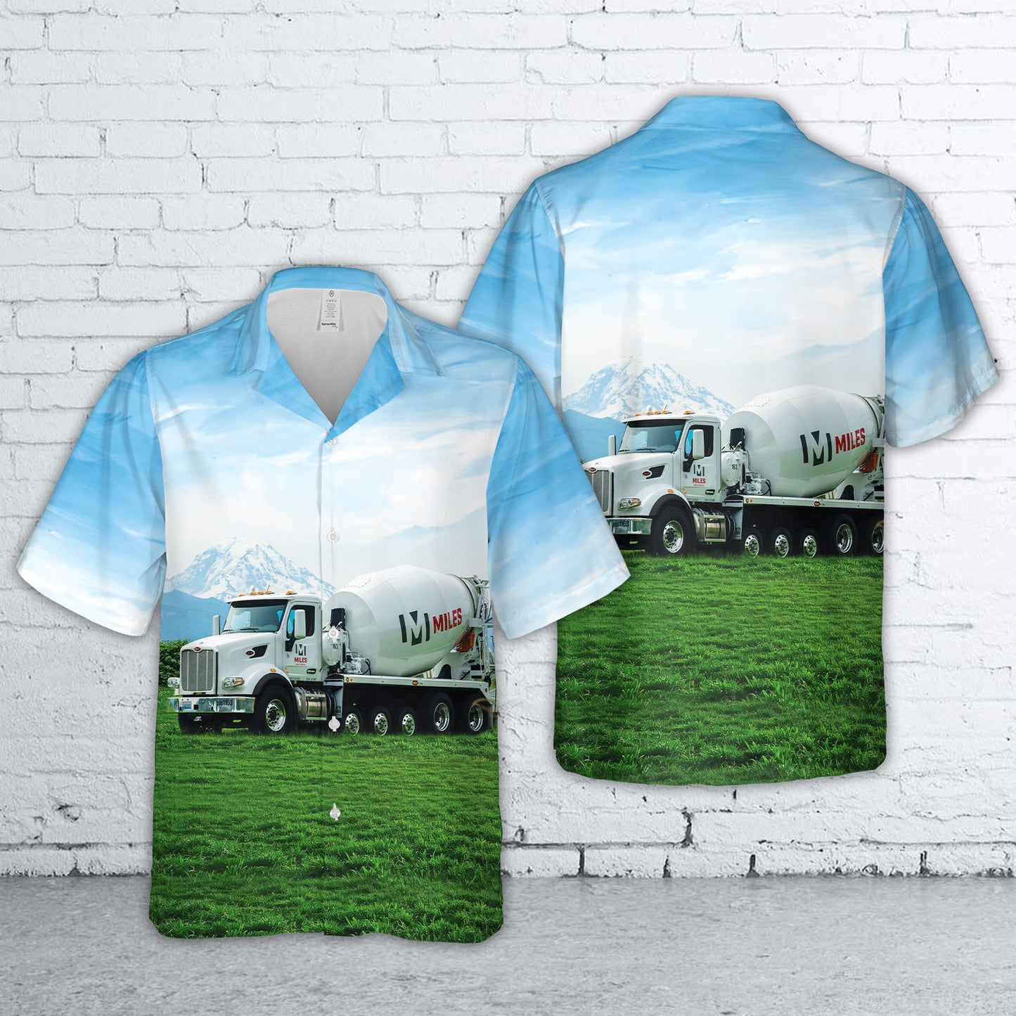 Miles Sand & Gravel Mixer Truck Hawaiian Shirt