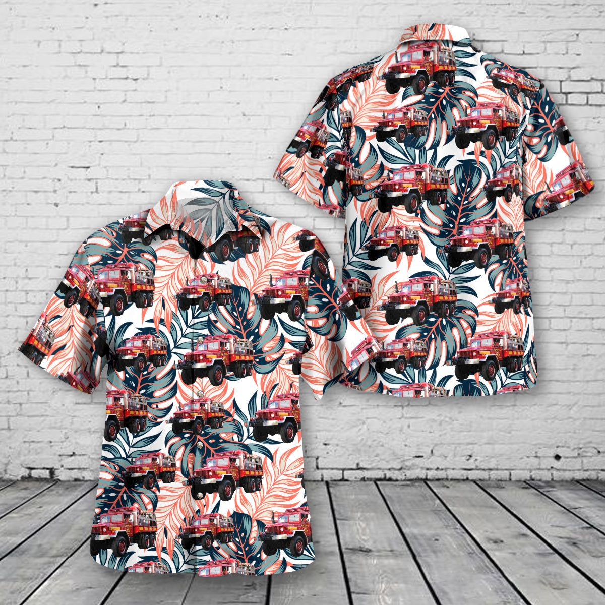Millsboro, Delaware, Gumboro Volunteer Fire Company M35 cargo truck heavy brush truck Hawaiian Shirt