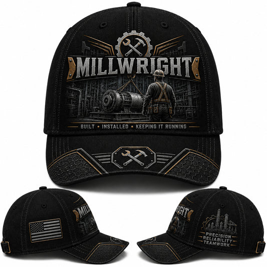 Millwright Built to Keep It Running Baseball Cap