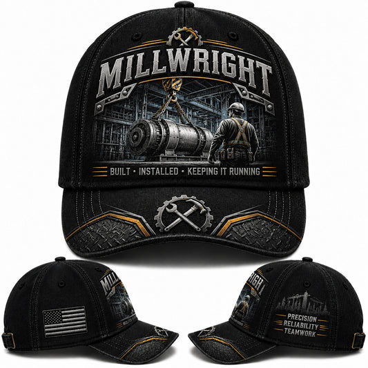 Millwright Worker Tradesman Baseball Cap