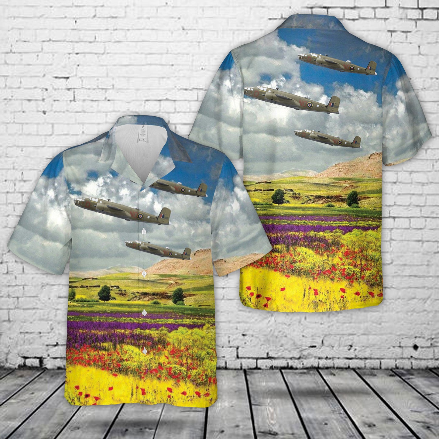 Mitchell Mk II "Hollandsche Nieuwe", No 320 (Dutch) Squadron, Royal Air Force, 1944 Hawaiian Shirt