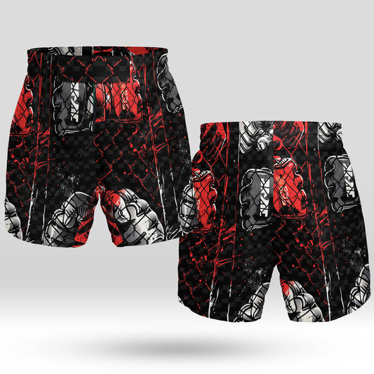 Mixed Martial Arts 1 AOP Fight Shorts (Elastic Waistband)