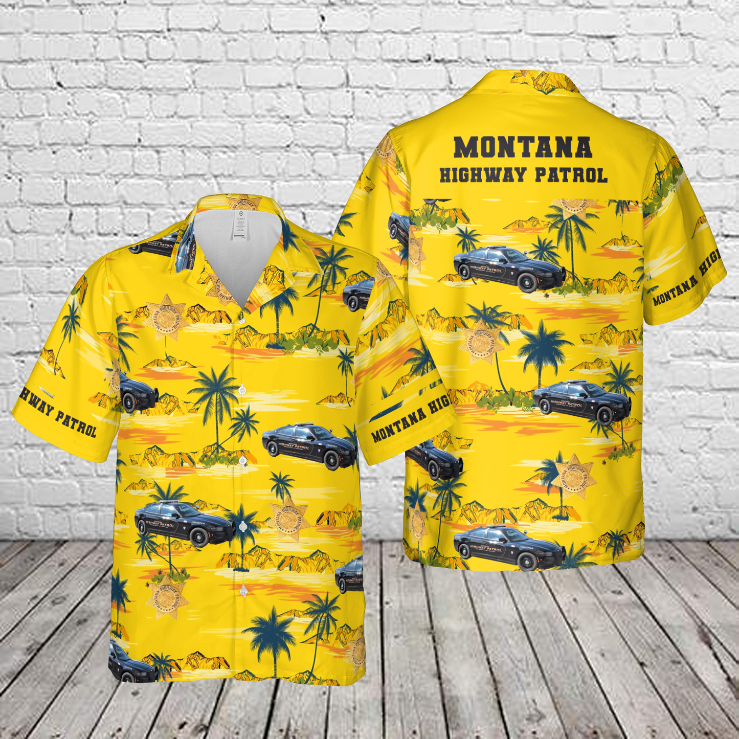 Montana Highway Patrol 2015-2019 Charger Hawaiian Shirt