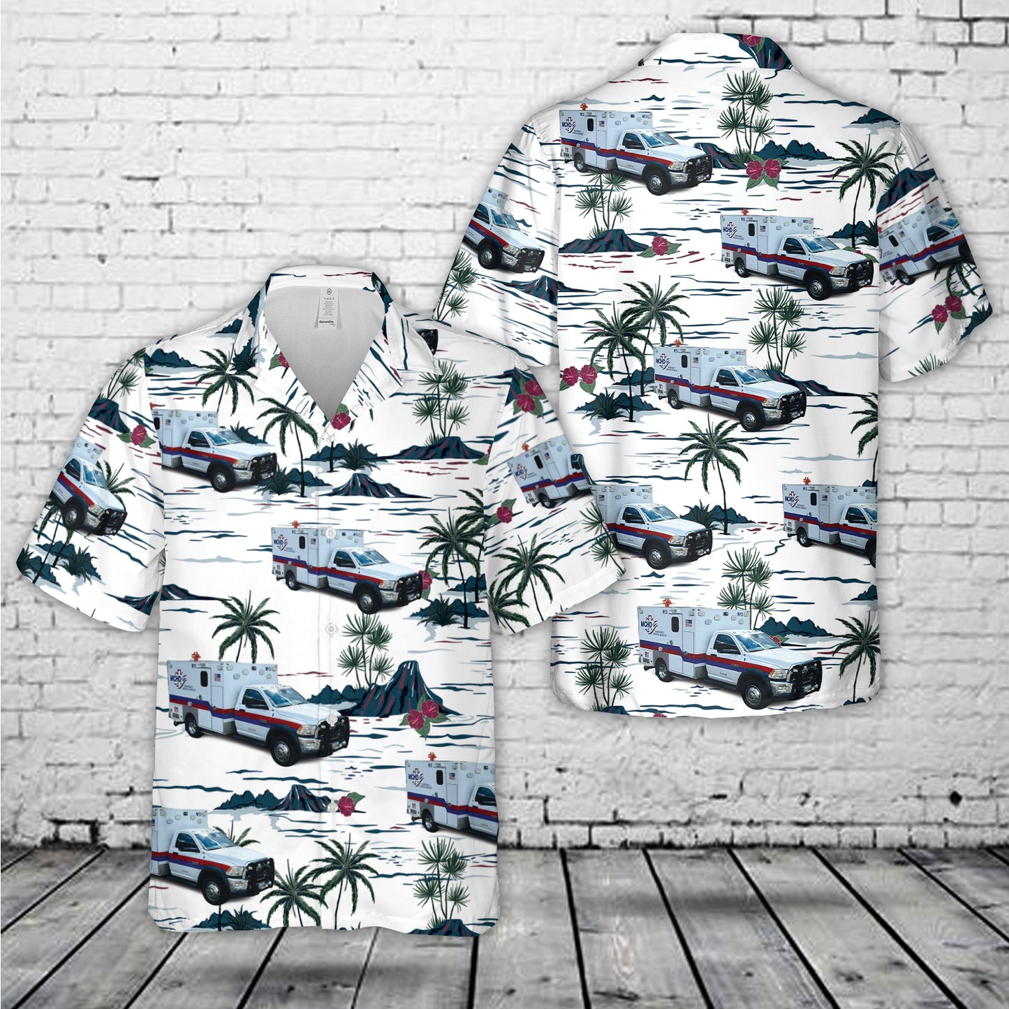 Montgomery County Hospital District, Conroe, TX Hawaiian Shirt