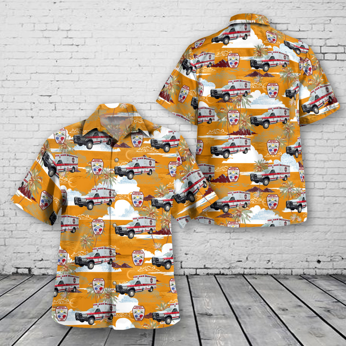 Monticello, Kentucky, Wayne County EMS Hawaiian Shirt