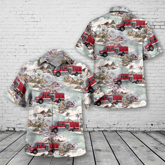 Moore Haven, Florida, Glades County Fire Department Hawaiian Shirt