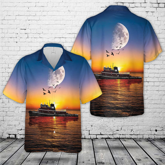 Moran Tugboat Fort Caswell Hawaiian Shirt