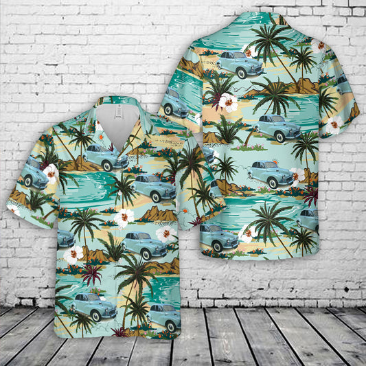 Morris Minor 1000 1962 (Pale Blue) Hawaiian Shirt