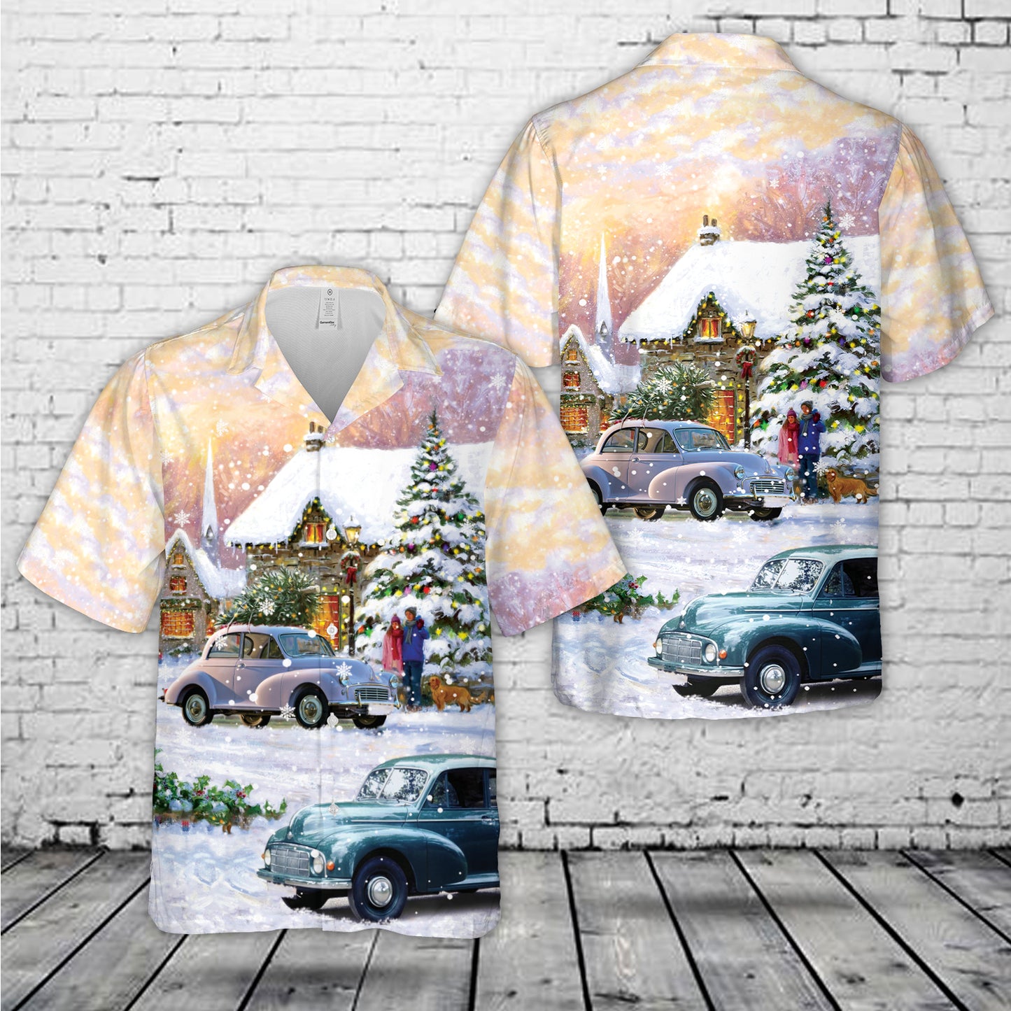 Morris Minor 1948 Christmas Hawaiian Shirt