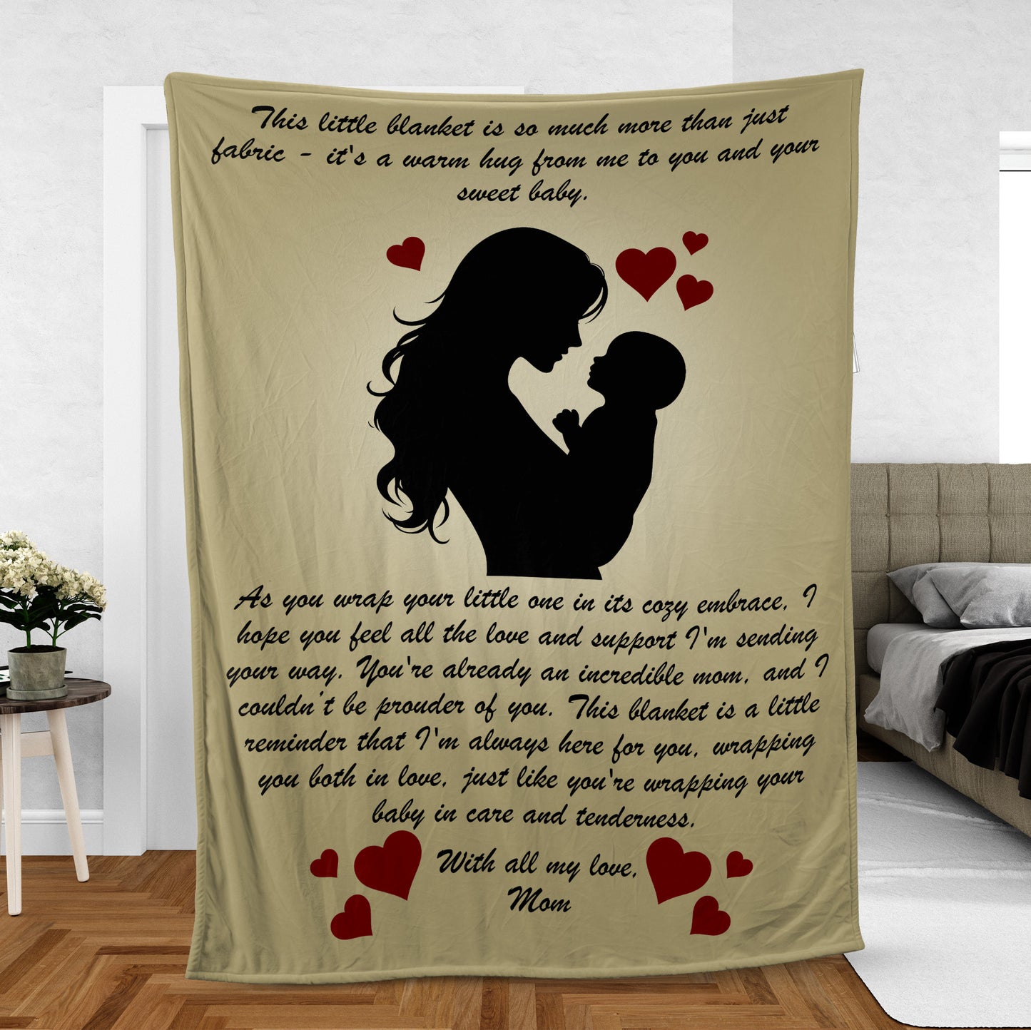 Mother's Day Gift Fleece Blanket (Lightweight)