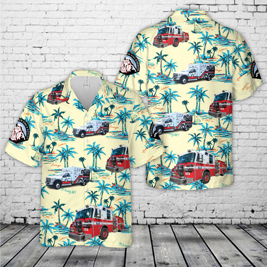 Mountain View Fire and Rescue , Auburn, Washington Hawaiian Shirt