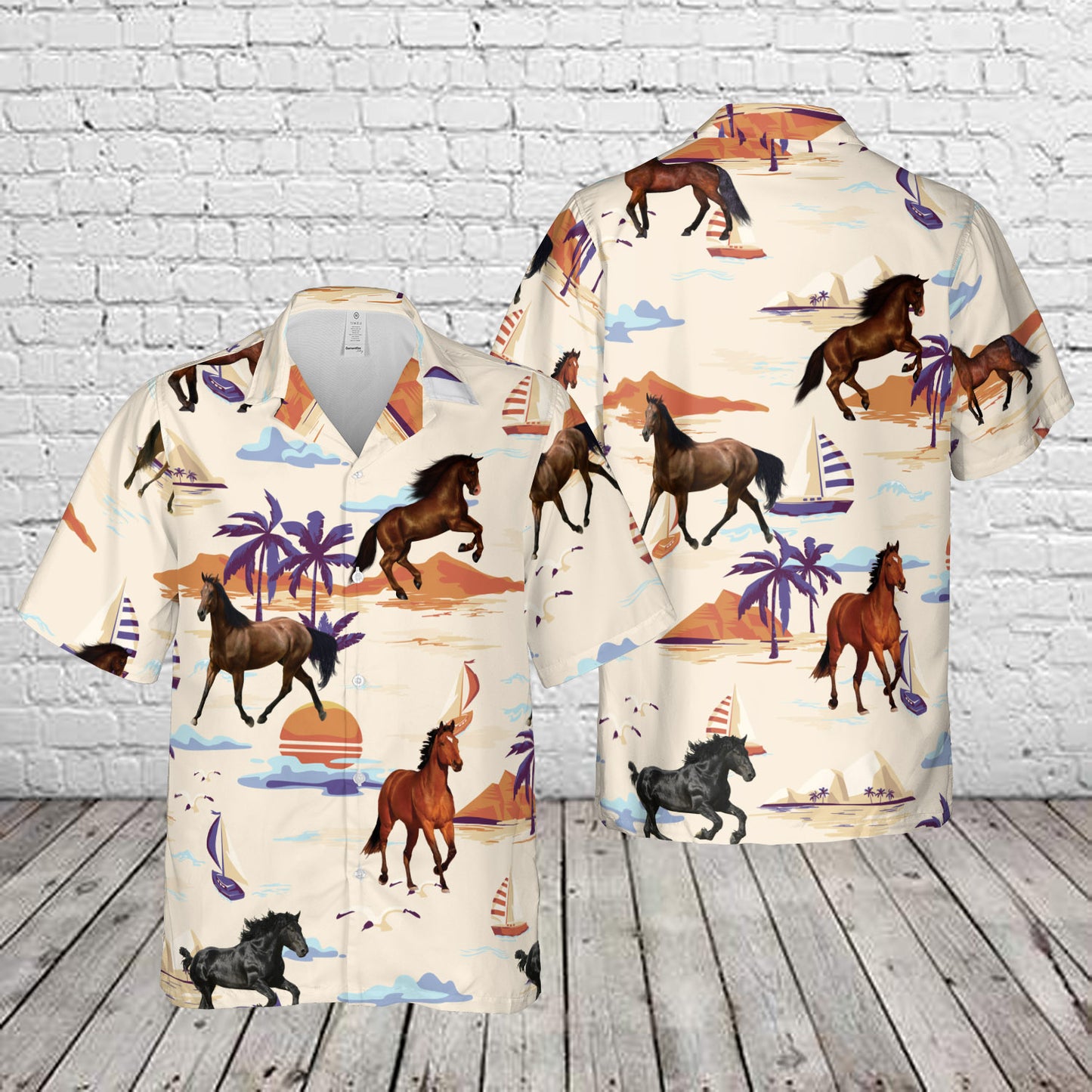 Mustang Horse Hawaiian Shirt