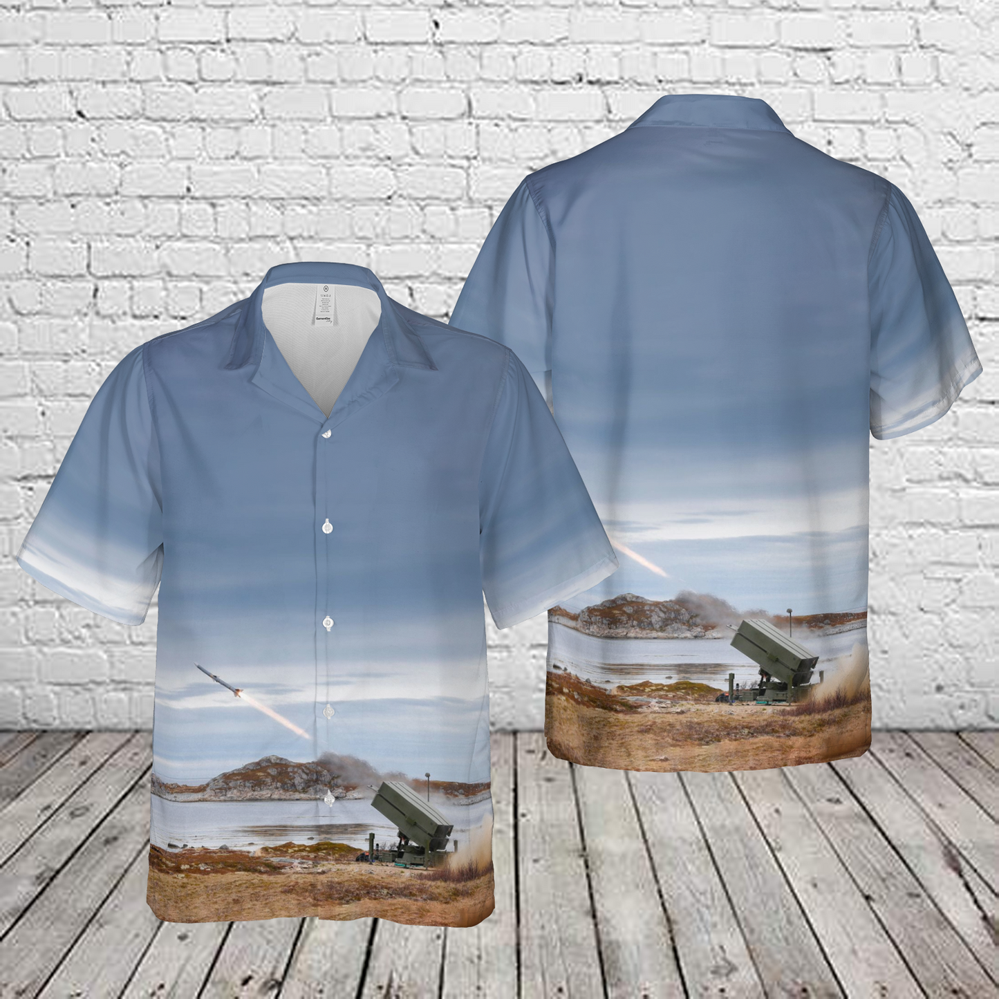 NASAMS Norwegian Advanced Surface-to-Air Missile System Hawaiian Shirt