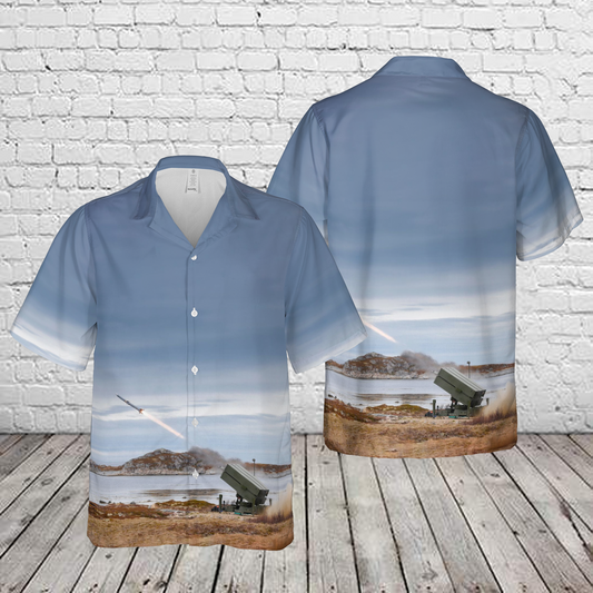 NASAMS Norwegian Advanced Surface-to-Air Missile System Hawaiian Shirt
