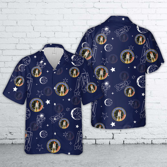 NASA 100th Space Shuttle Mission Badge Hawaiian Shirt