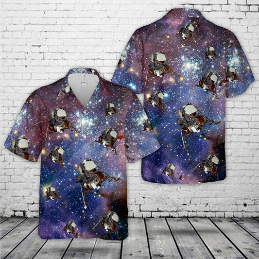 NASA Apollo 11 Lunar Lander Hawaiian Shirt