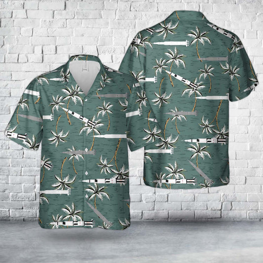 NASA Saturn V Rocket Hawaiian Shirt