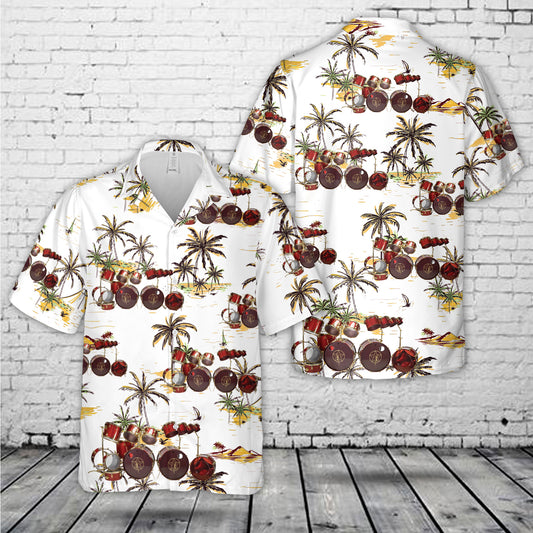NEIL PEART 1982-1986 DRUM KIT Hawaiian Shirt