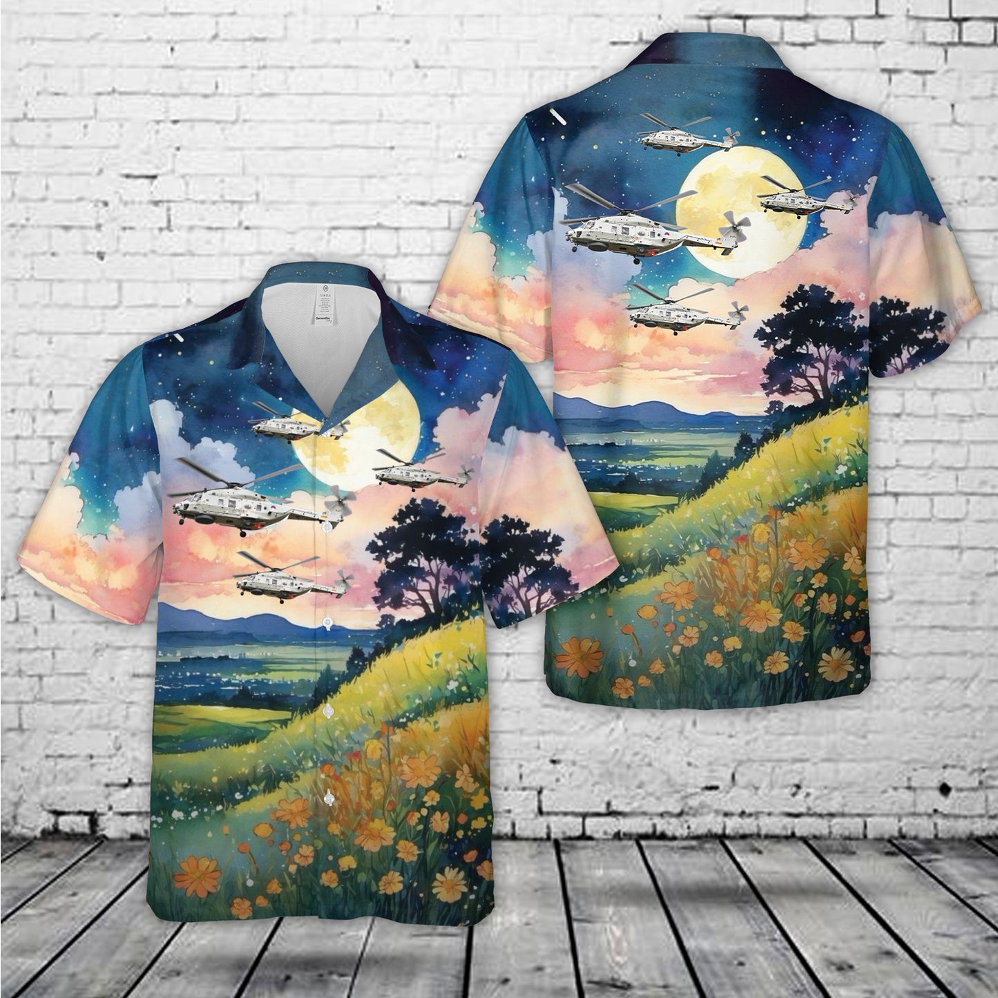 NH90-NFH N-277 ROYAL NETHERLANDS NAVY Hawaiian Shirt