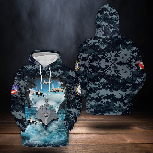 US Navy USS Independence (LCS-2) 3D Hoodie