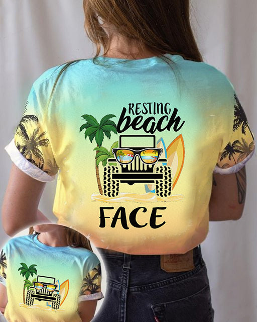 Jp Resting Beach Face 3D T-shirt