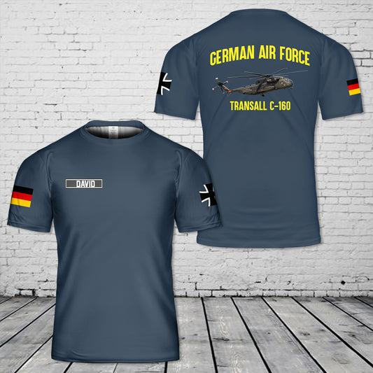 Custom Name German Air Force Sikorsky CH-53G 3D T-shirt