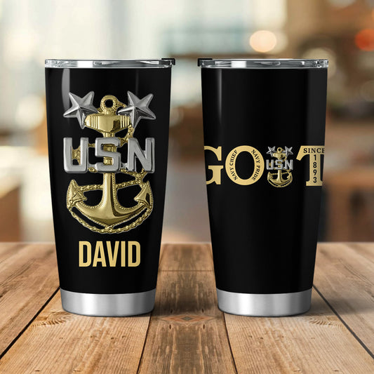 Custom Name US Master Chief GOAT Tumber 20oz