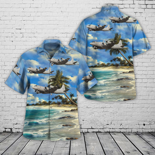 Portuguese Air Force Lockheed P-3C Orion Hawaiian Shirt