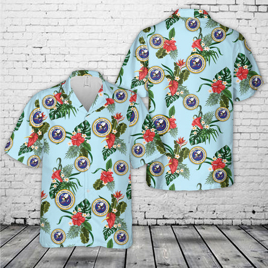 NMCB 58 Vietnam Seabees Construction Battalion Hawaiian Shirt