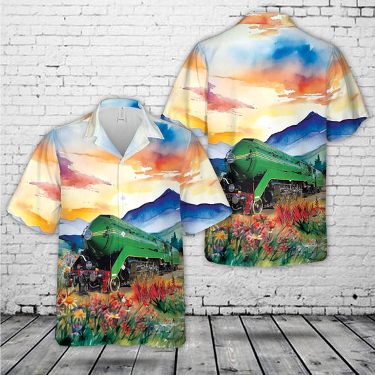 NSWGR 3801 Preserved New South Wales C38 class 4-6-2 locomotive Hawaiian Shirt