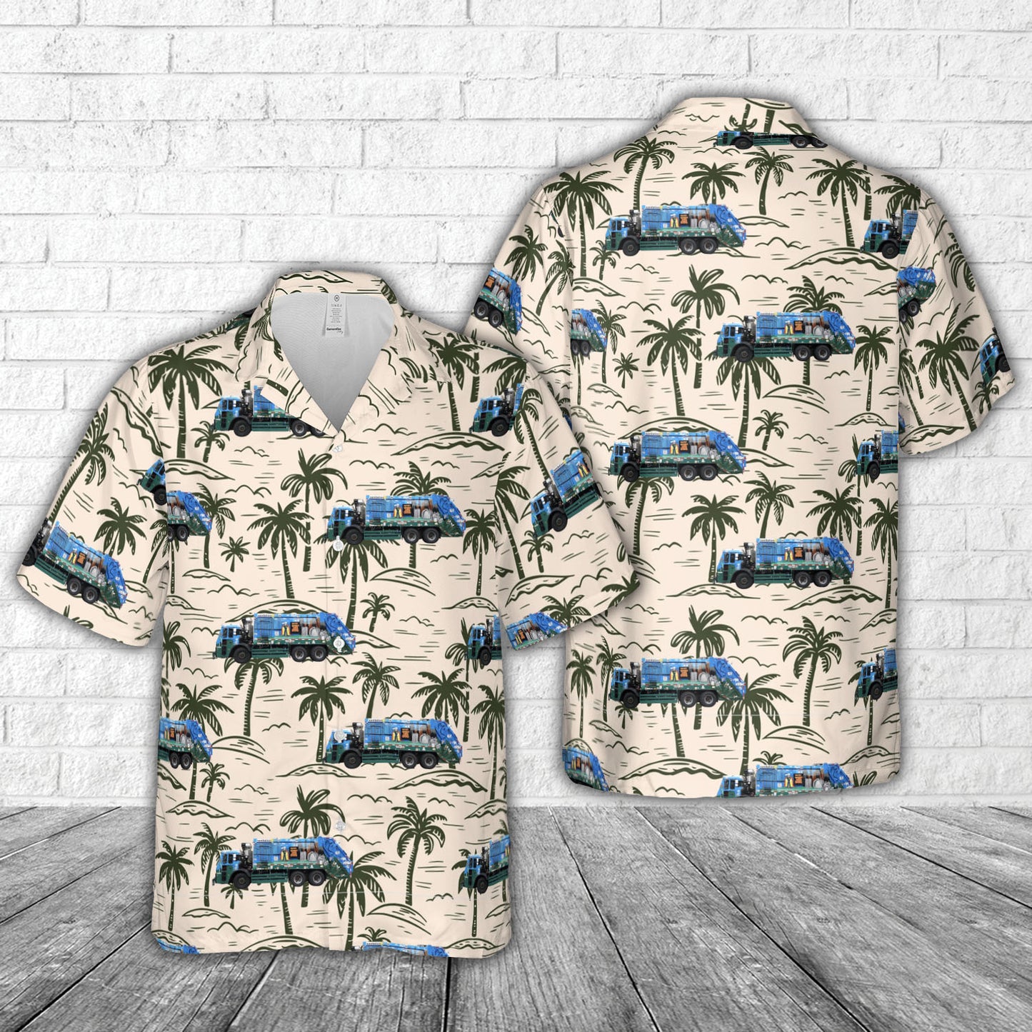 NYC Department of Sanitation “Trucks of Art” Hawaiian Shirt